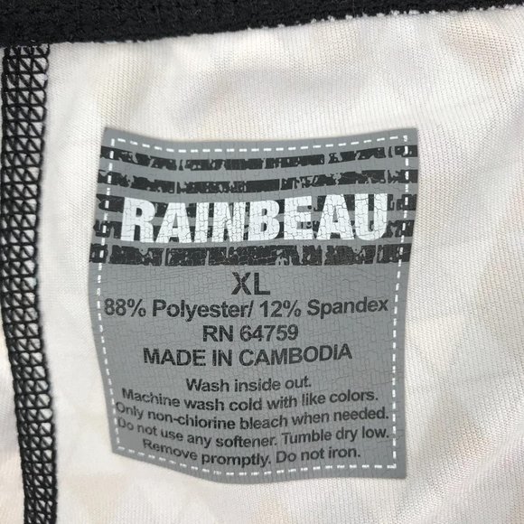 Rainbeau Print Workout Capri Legging XL - Picture 3 of 4